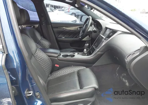 2019 Infiniti Q50 3.0T Red Sport 400 z USA, uszkodzony, nr VIN JN1FV7AP2KM760770